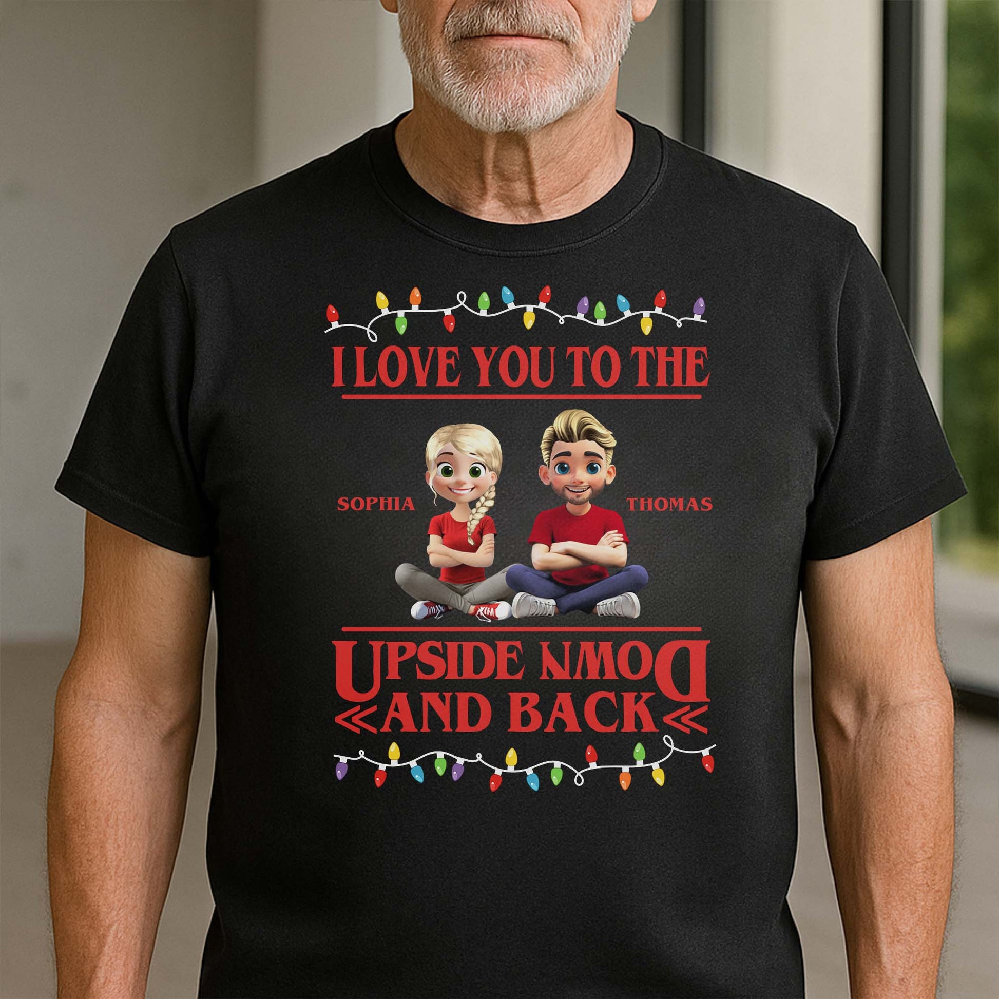 I Love You To The Moon And Back With Cartoon Figures