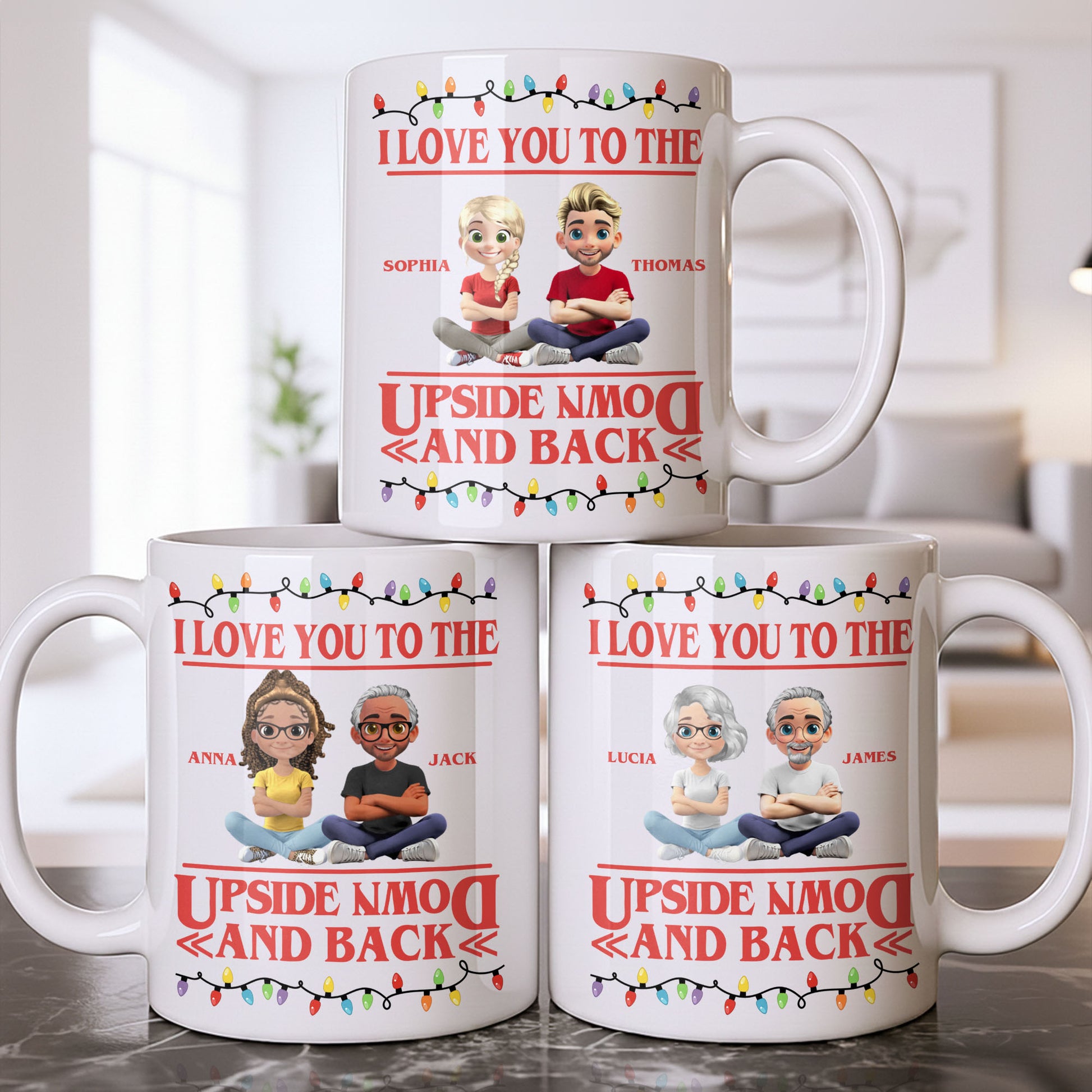 I Love You To The Moon And Back With Animated Characters