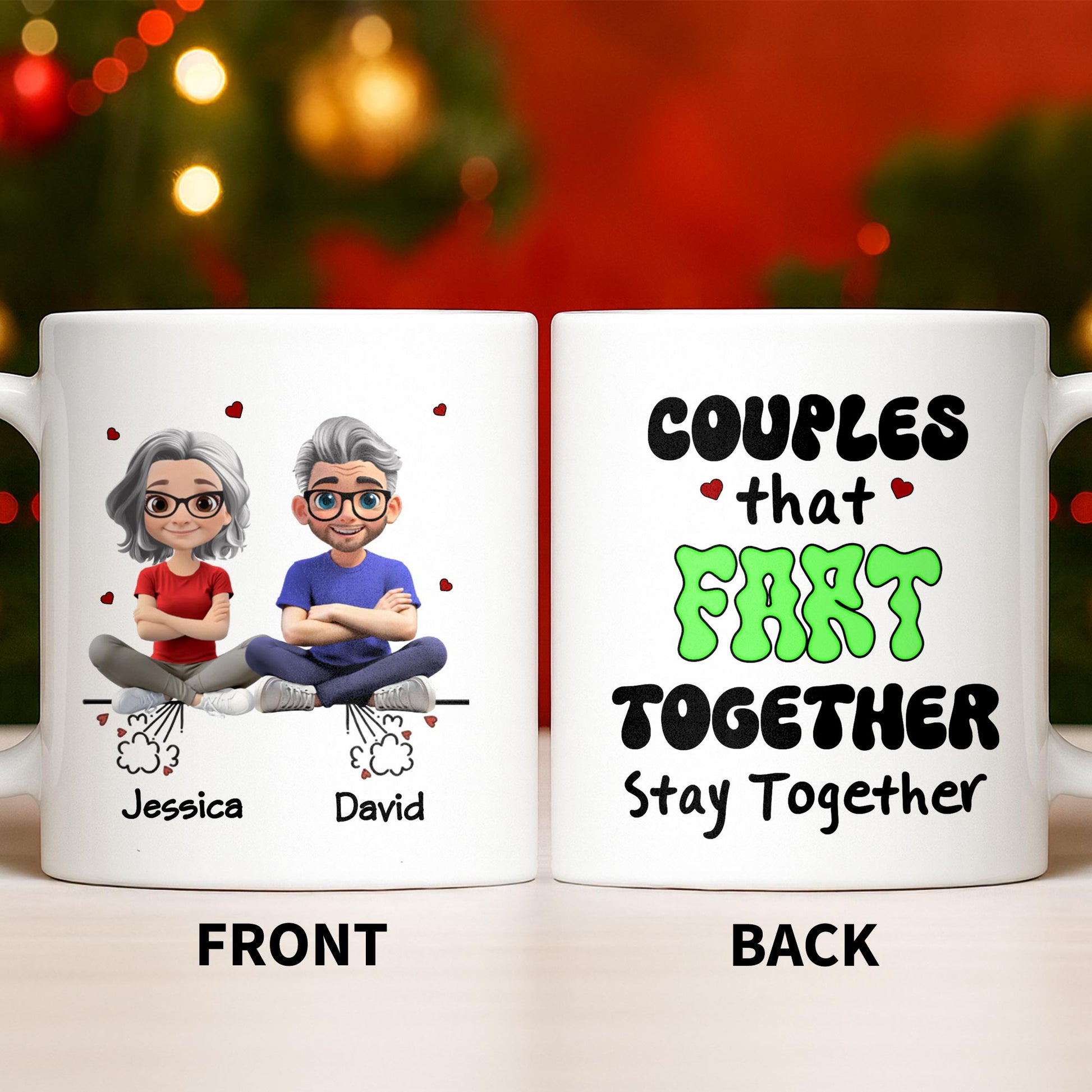 Create Your Personalized Couple Mug With Custom Characters