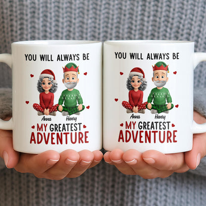 You Will Always Be My Greatest Adventure With Hearts And Santa Hats