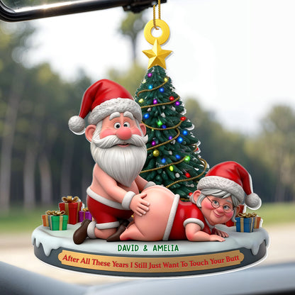 Capture Joyous Moments With A Cheerful Cartoon Figurine - Personalized Custom Acrylic Ornament, Christmas Gift - CPL1037_ACO