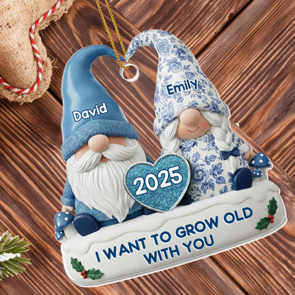I Want To Grow Old With You Gnome Couple