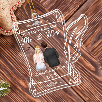 The Year We Became Mr And Mrs, Wedding Attire And Roses