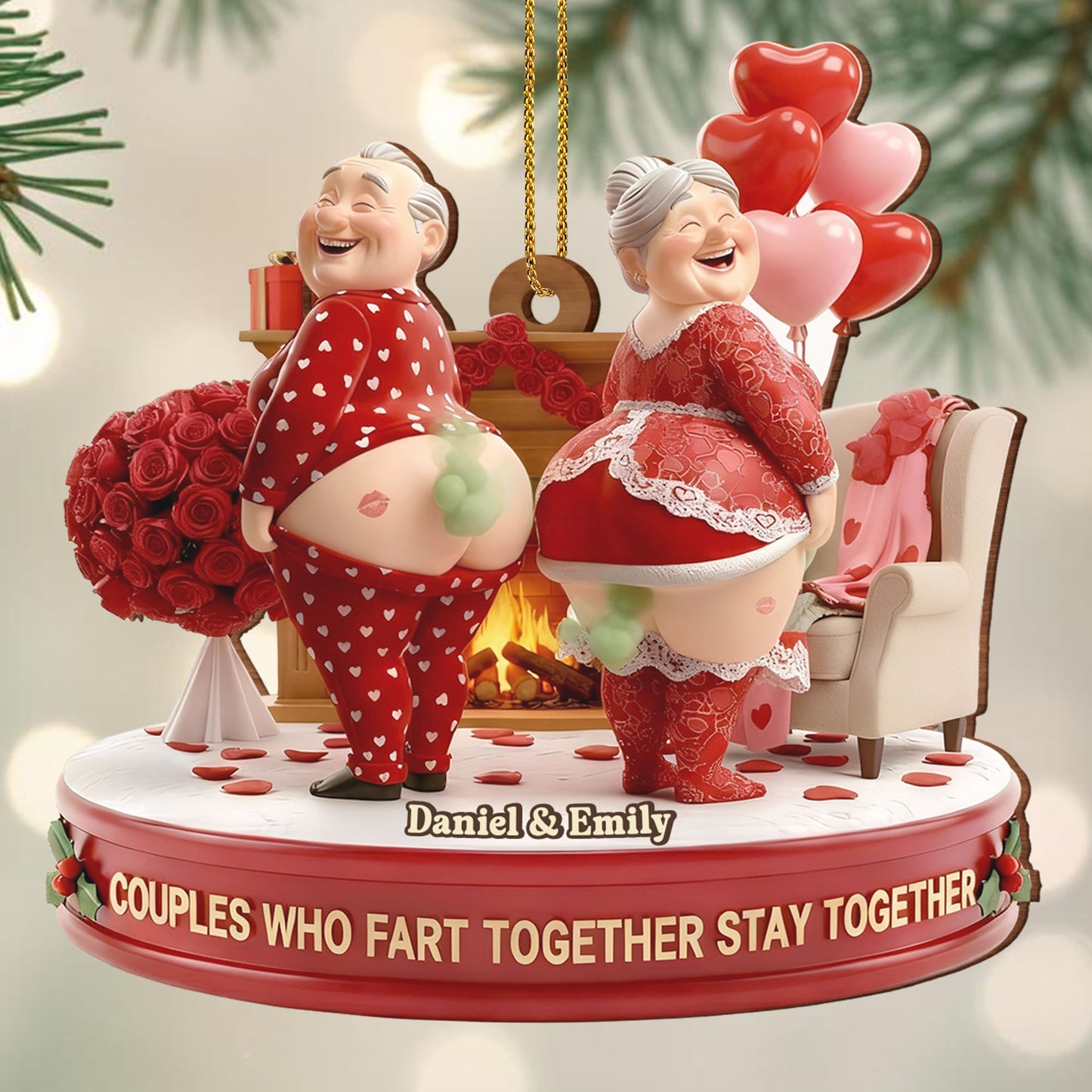 Couples Who Fart Together Stay Together, Hearts And Roses