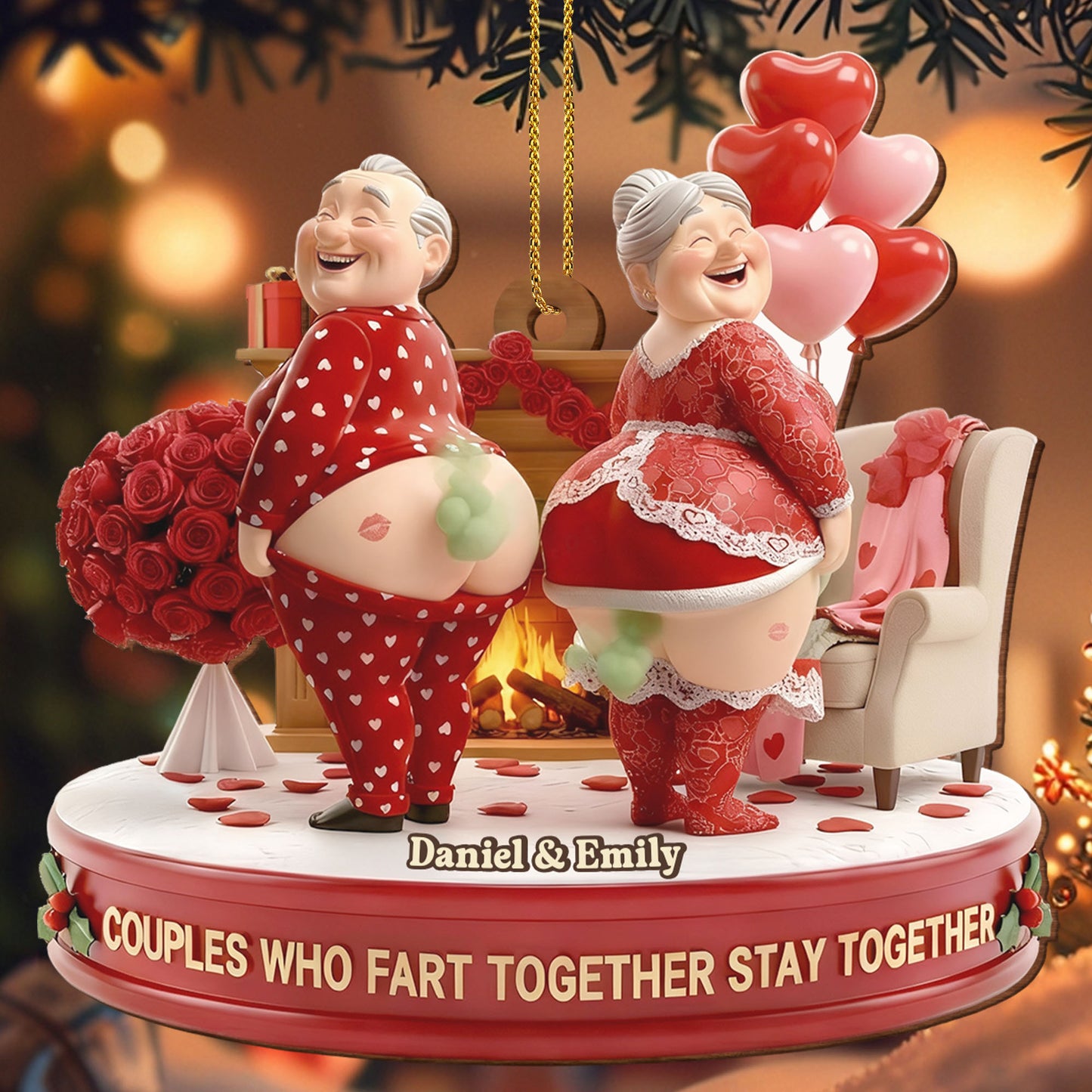 Couples Who Fart Together Stay Together, Hearts And Roses