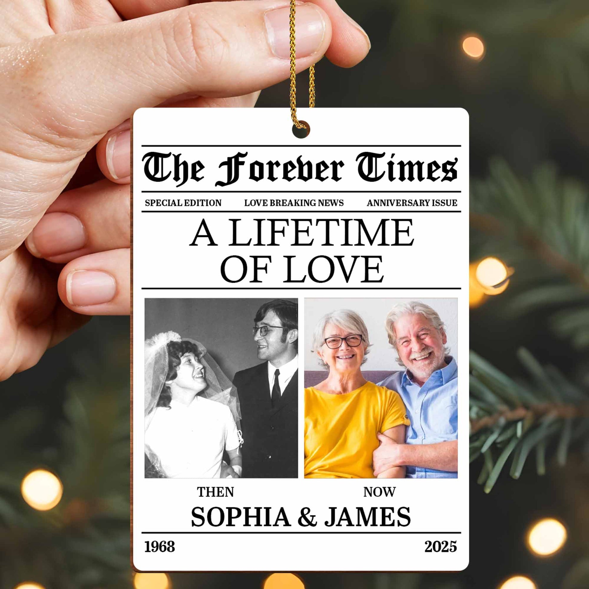A Lifetime Of Love Newspaper Design