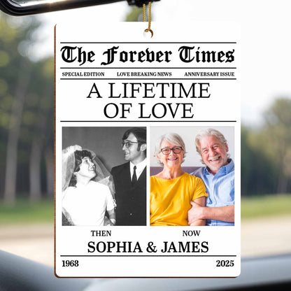 A Lifetime Of Love Newspaper Design