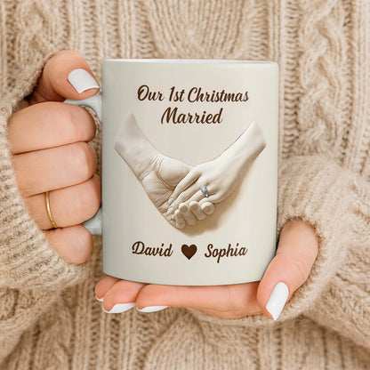 Our 1st Christmas Engaged, Holding Hands With Ring