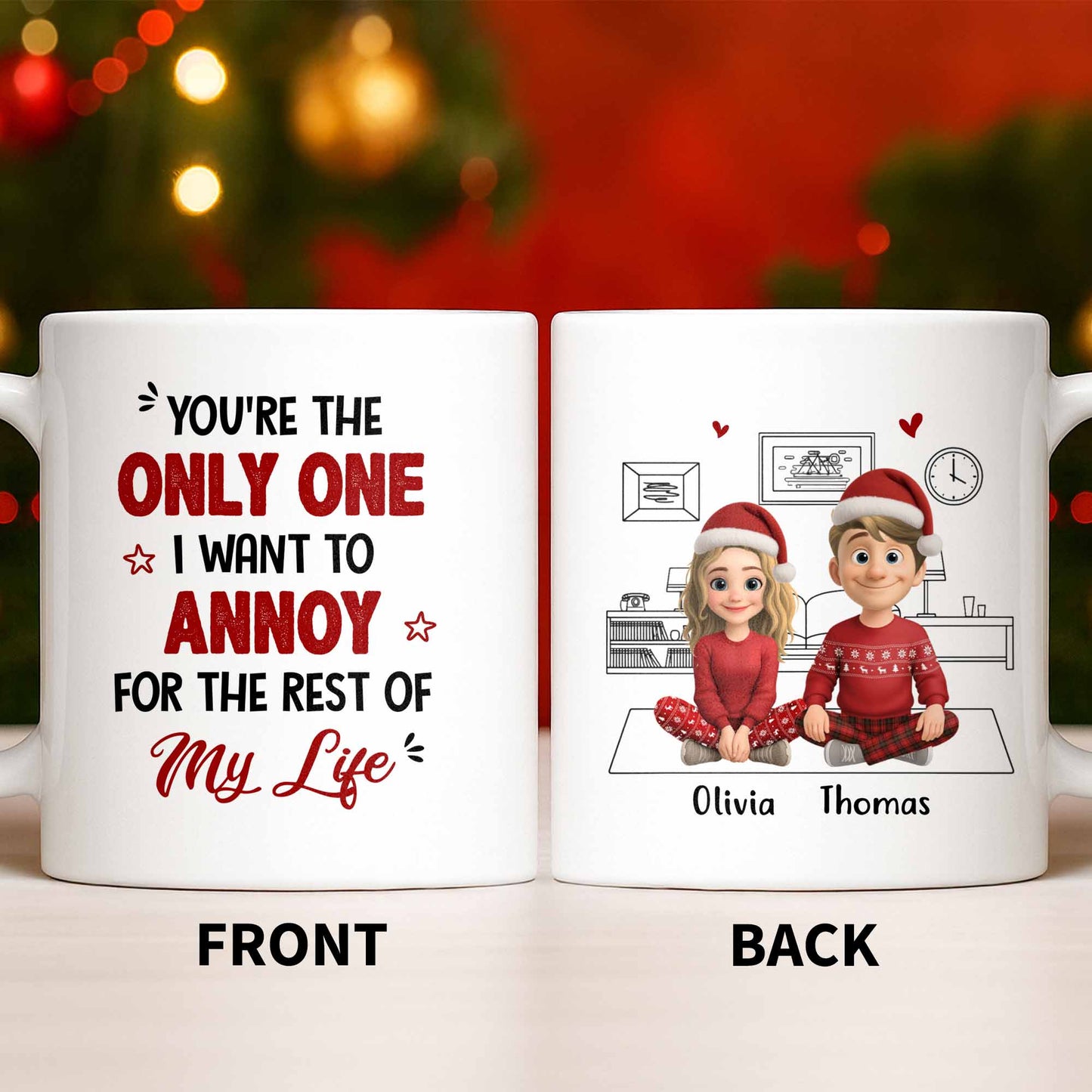 Only One I Want To Annoy, Text And Stars Design