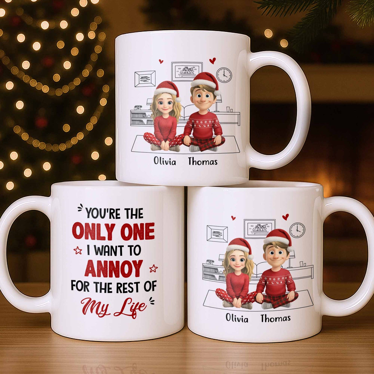 Only One I Want To Annoy, Text And Stars Design