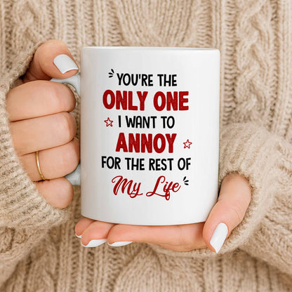 Only One I Want To Annoy, Text And Stars Design