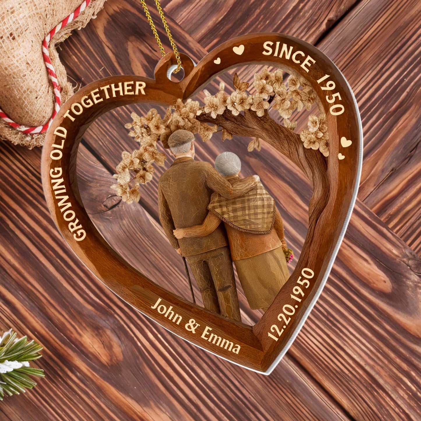 Growing Old Together, Couple In Heart