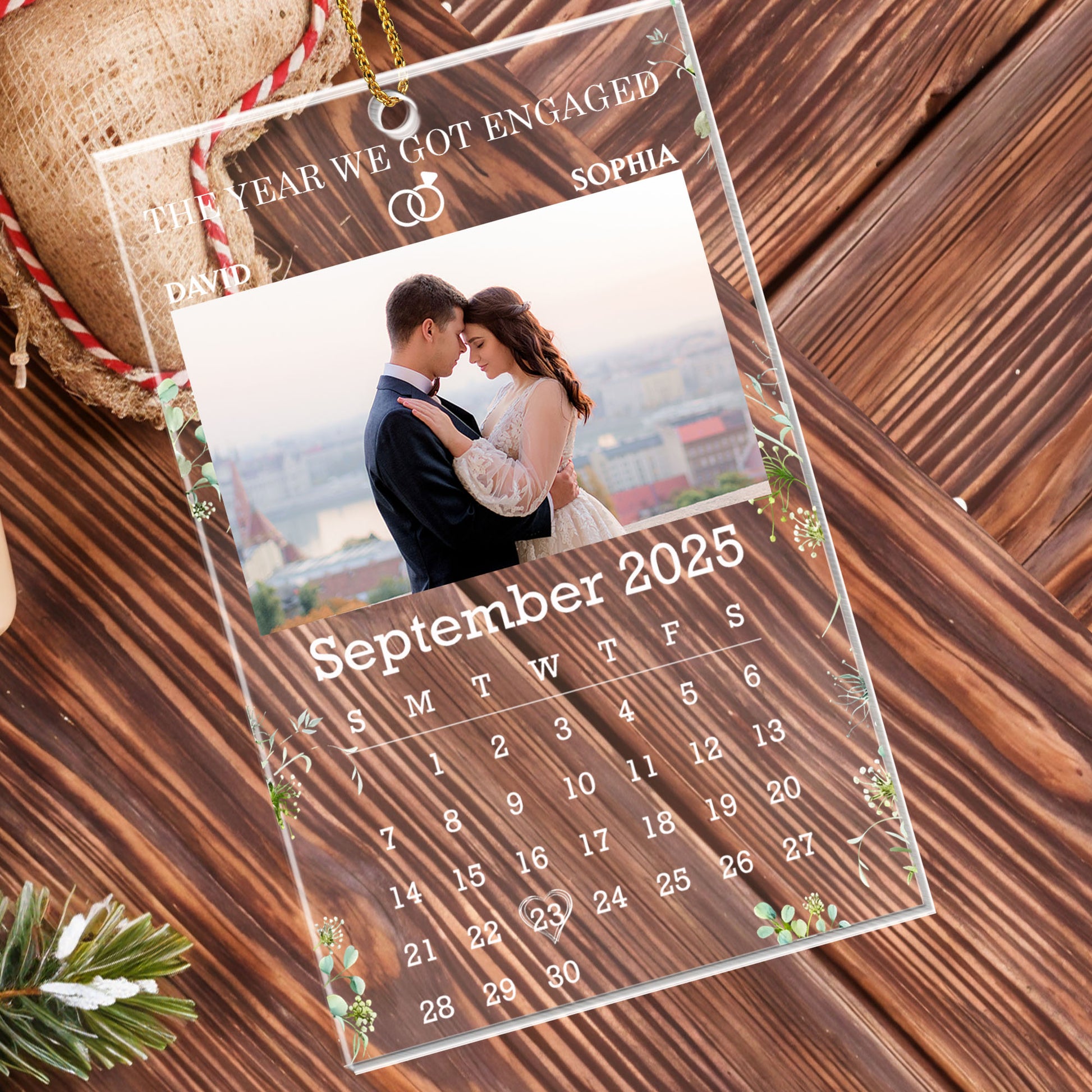 The Year We Got Engaged, Calendar With Couple