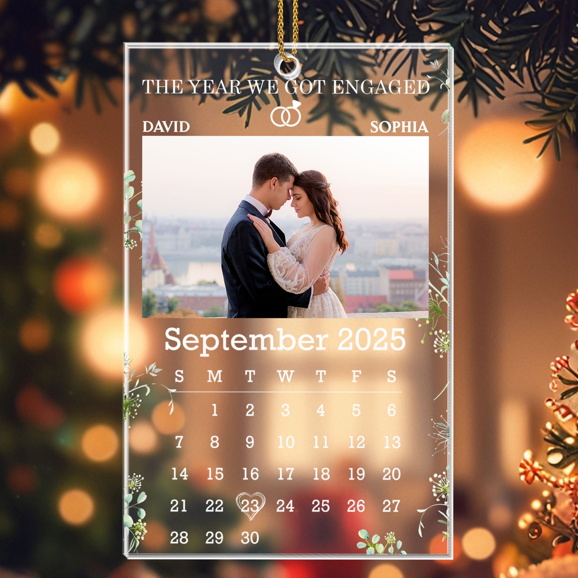The Year We Got Engaged, Calendar With Couple