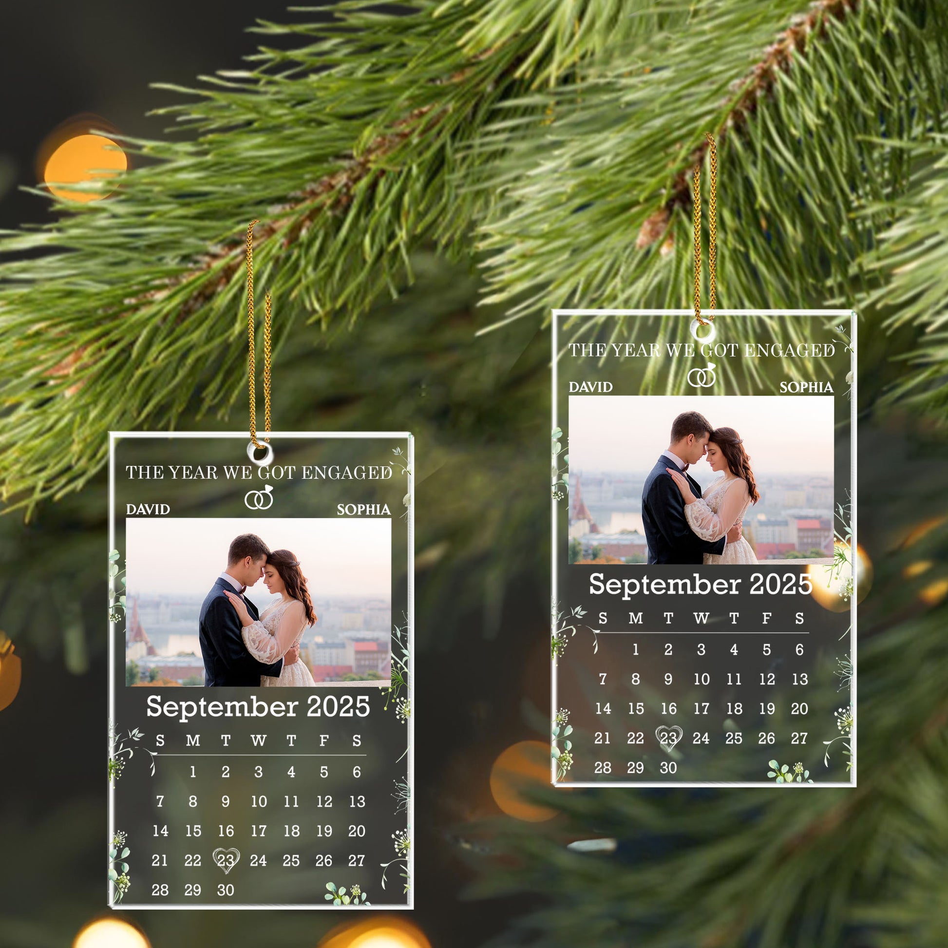 The Year We Got Engaged, Calendar With Couple