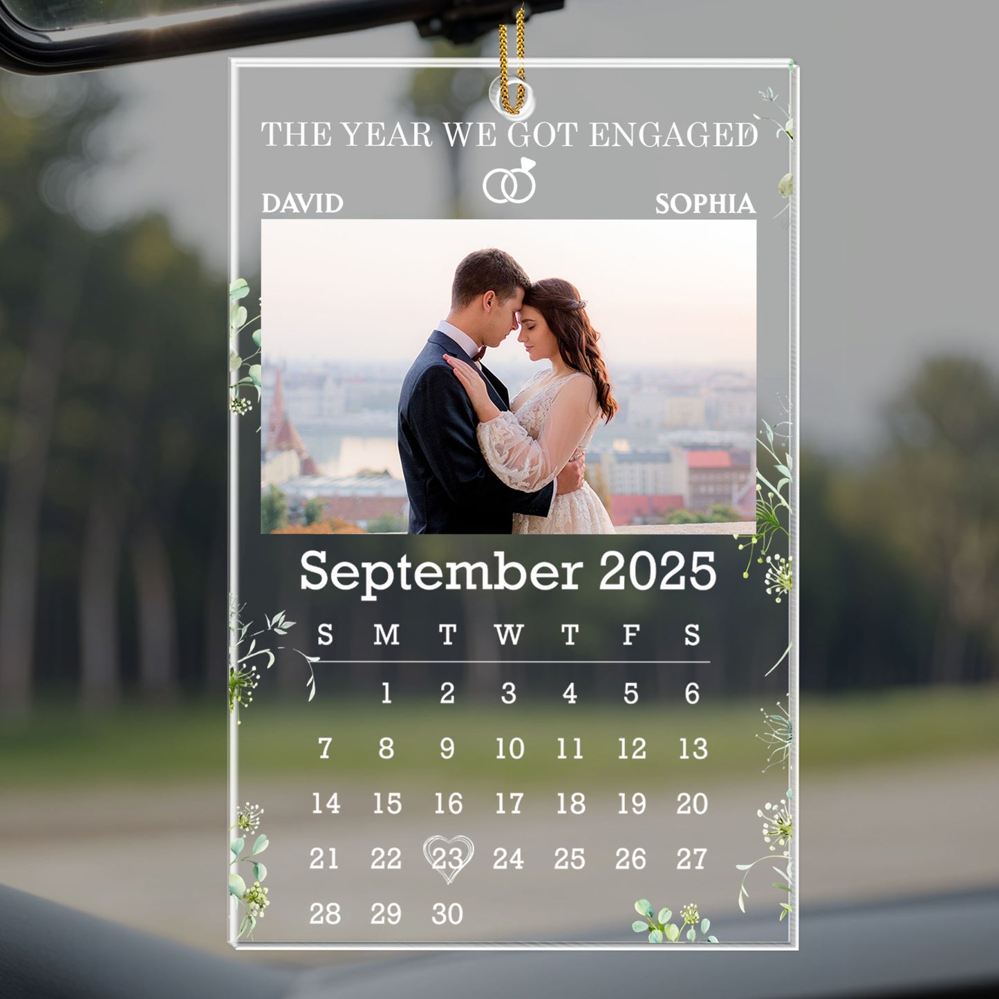 The Year We Got Engaged, Calendar With Couple