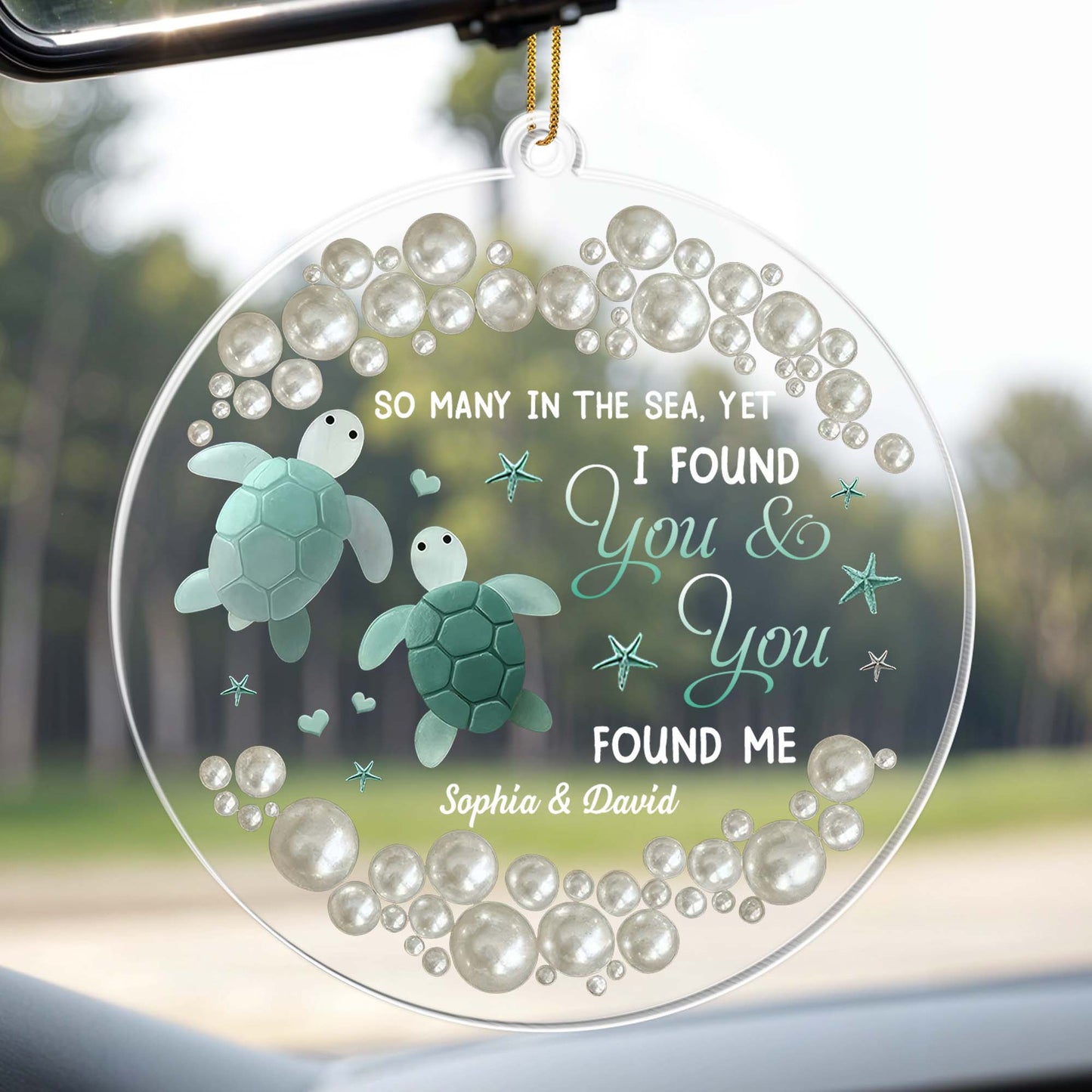 So Many In The Sea, Yet I Found You, Turtles Ornament