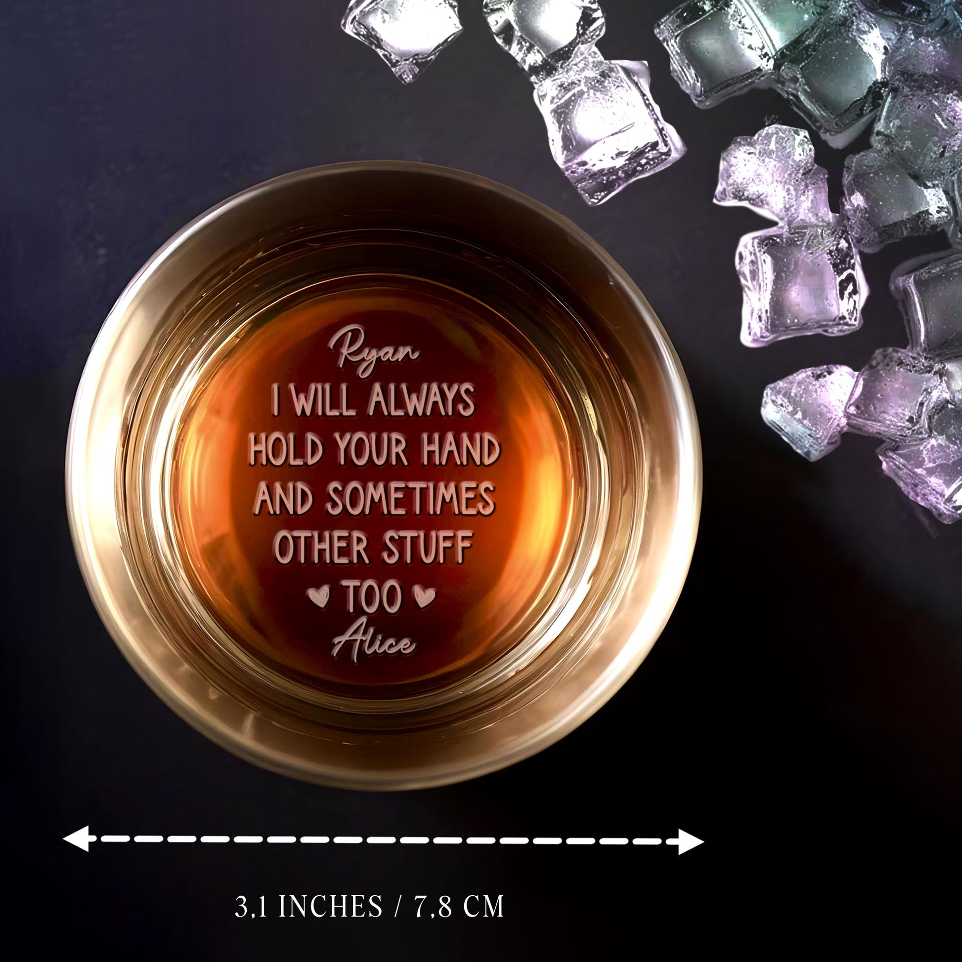 I Will Always Hold Your Hand, Engraved Text