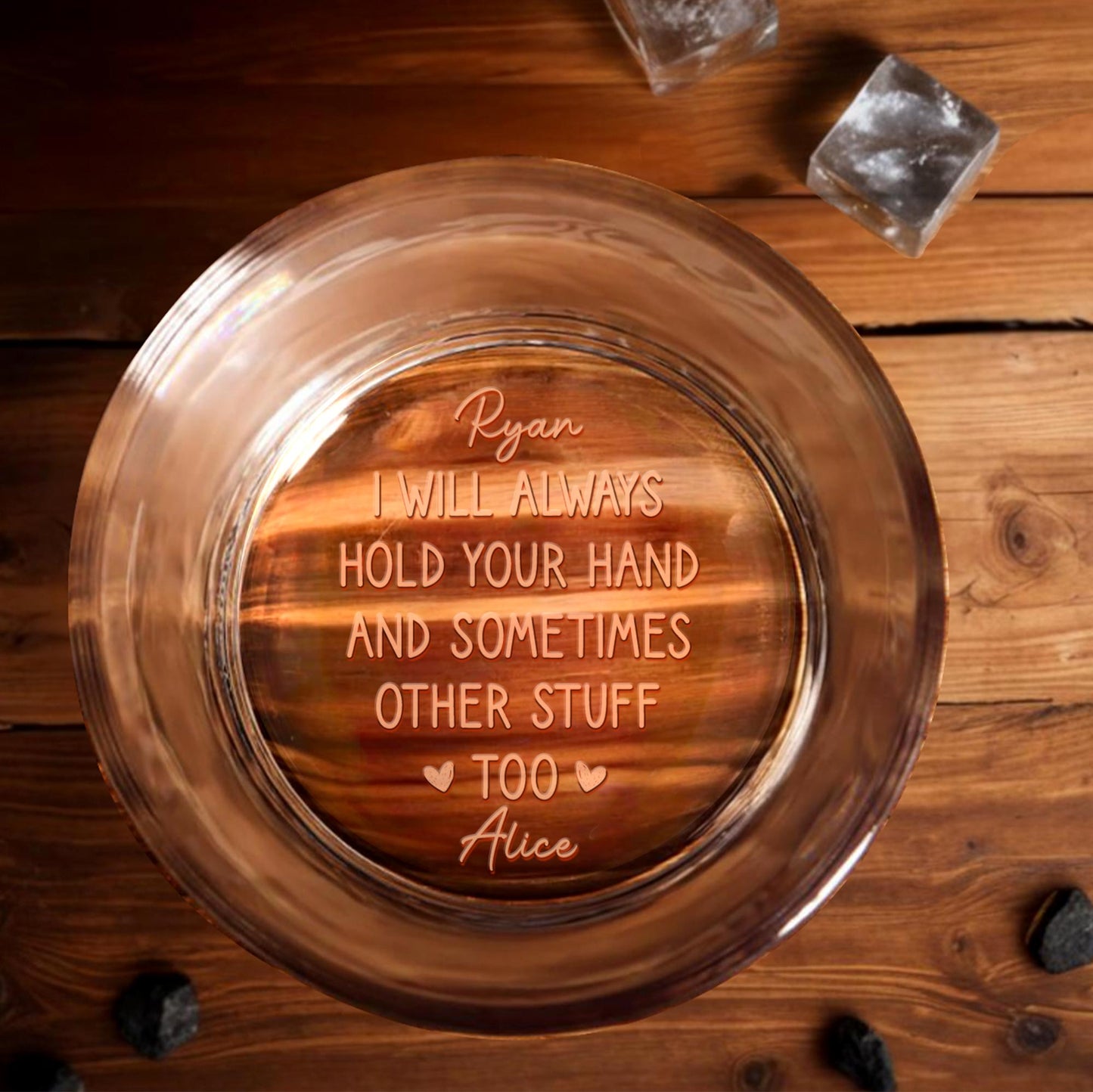 I Will Always Hold Your Hand, Engraved Text
