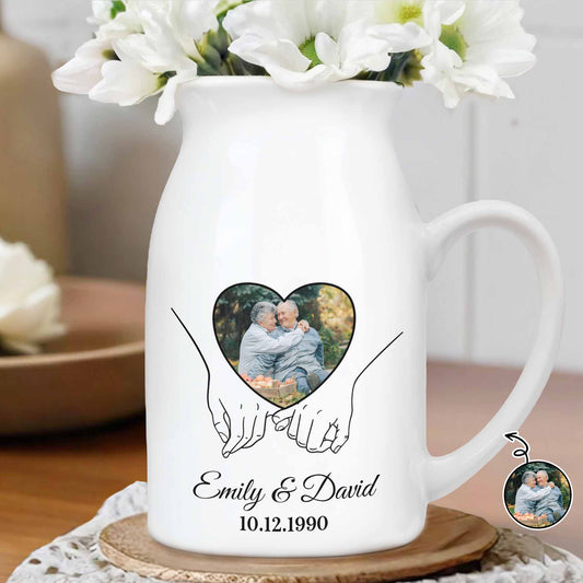 Capture Your Precious Moments On Heart Design Vase