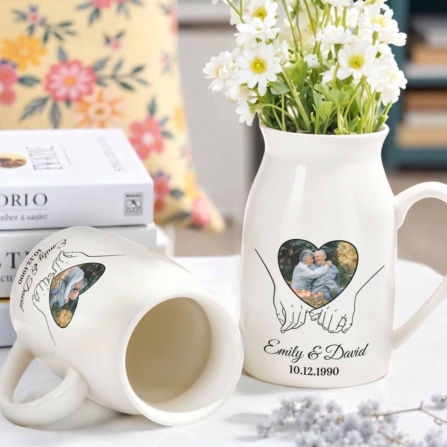 Capture Your Precious Moments On Heart Design Vase