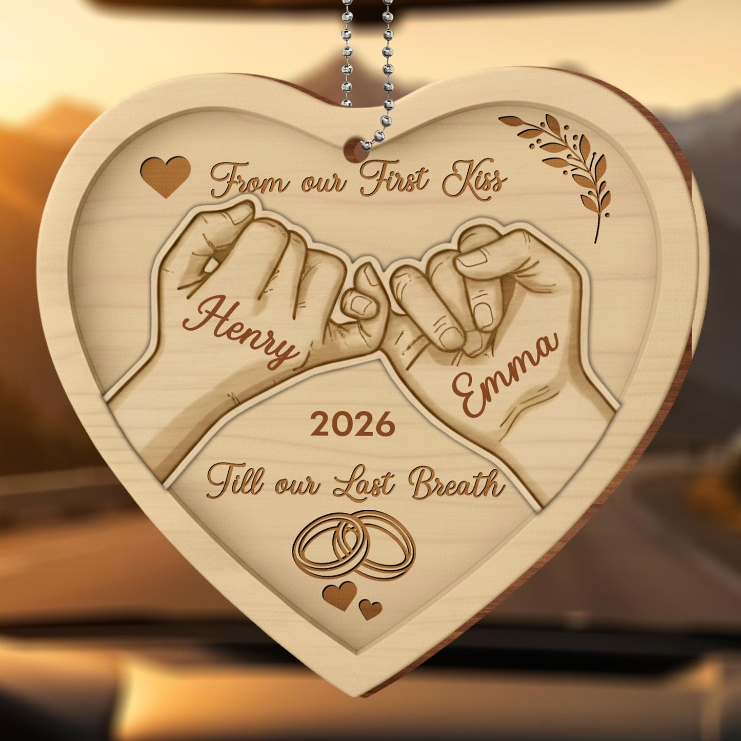 From Our First Kiss Till Our Last Breath, Holding Hands, Heart, Wedding Rings