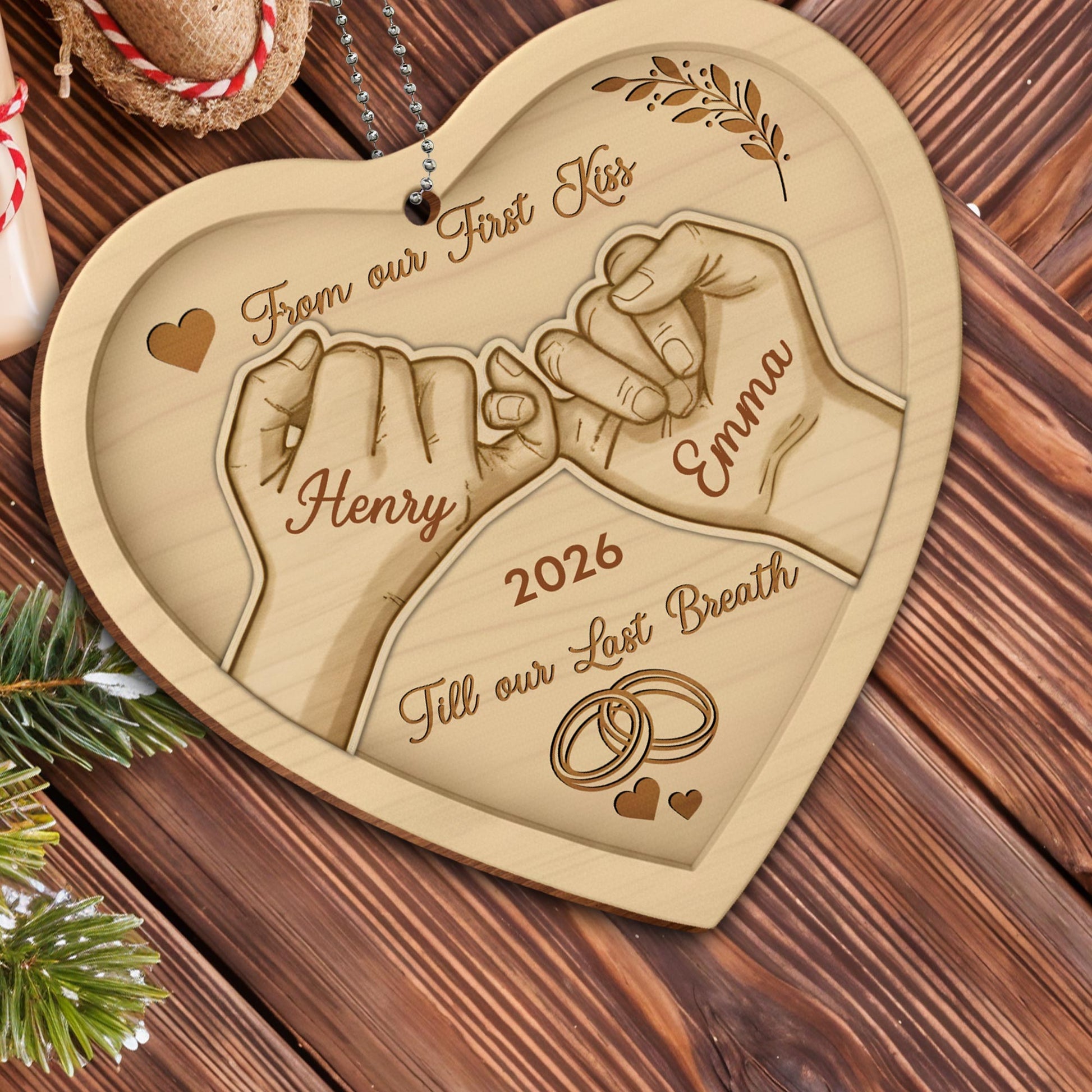 From Our First Kiss Till Our Last Breath, Holding Hands, Heart, Wedding Rings