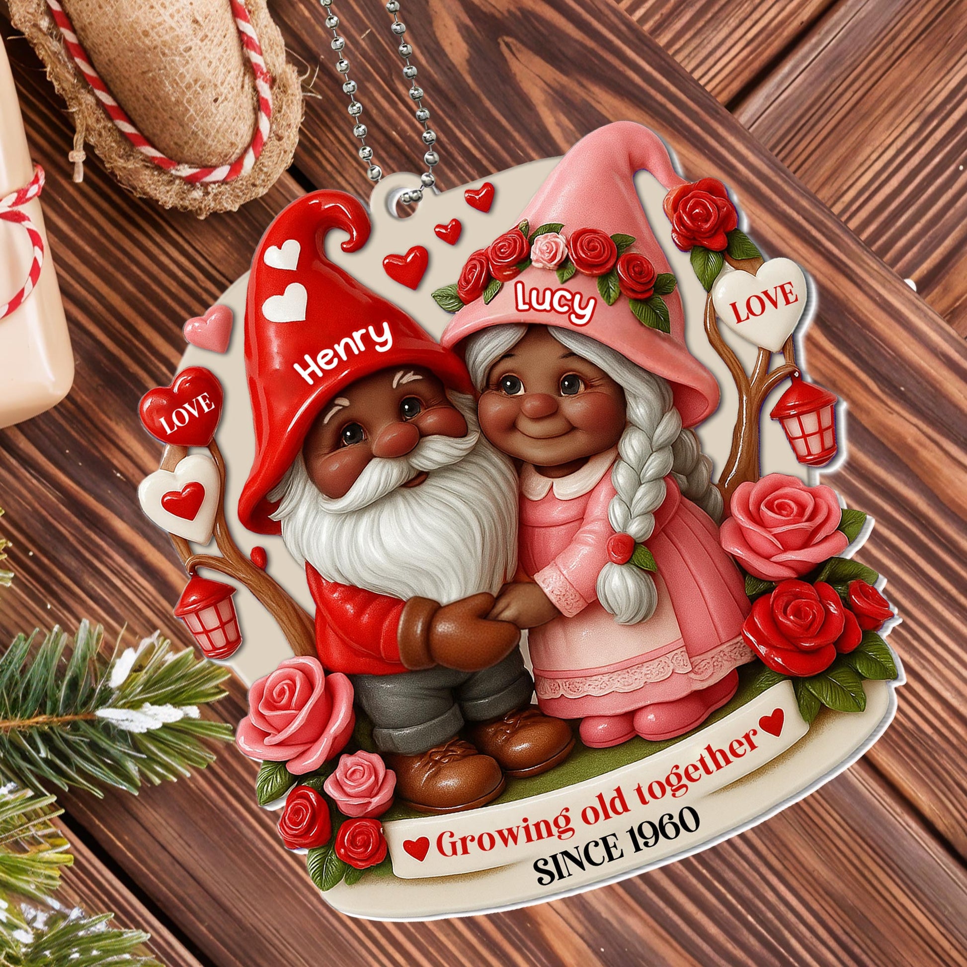 Growing Old Together With Gnomes And Roses