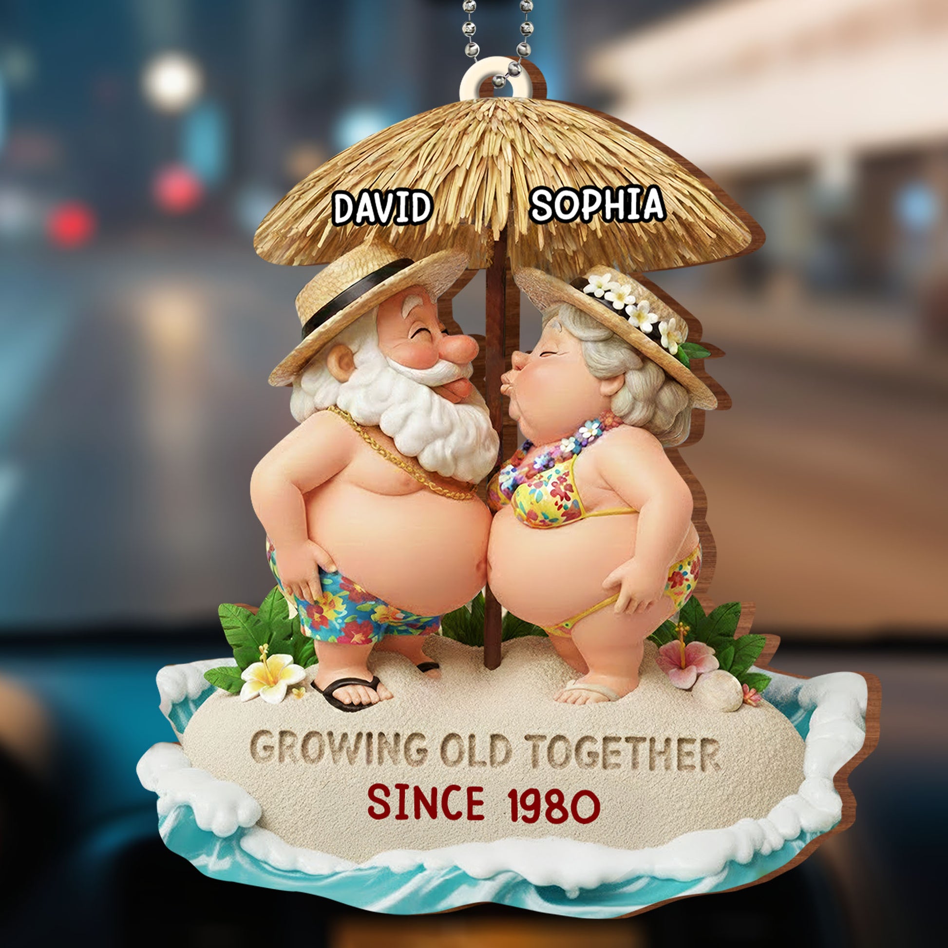 Growing Old Together, Couple Under Palm Tree