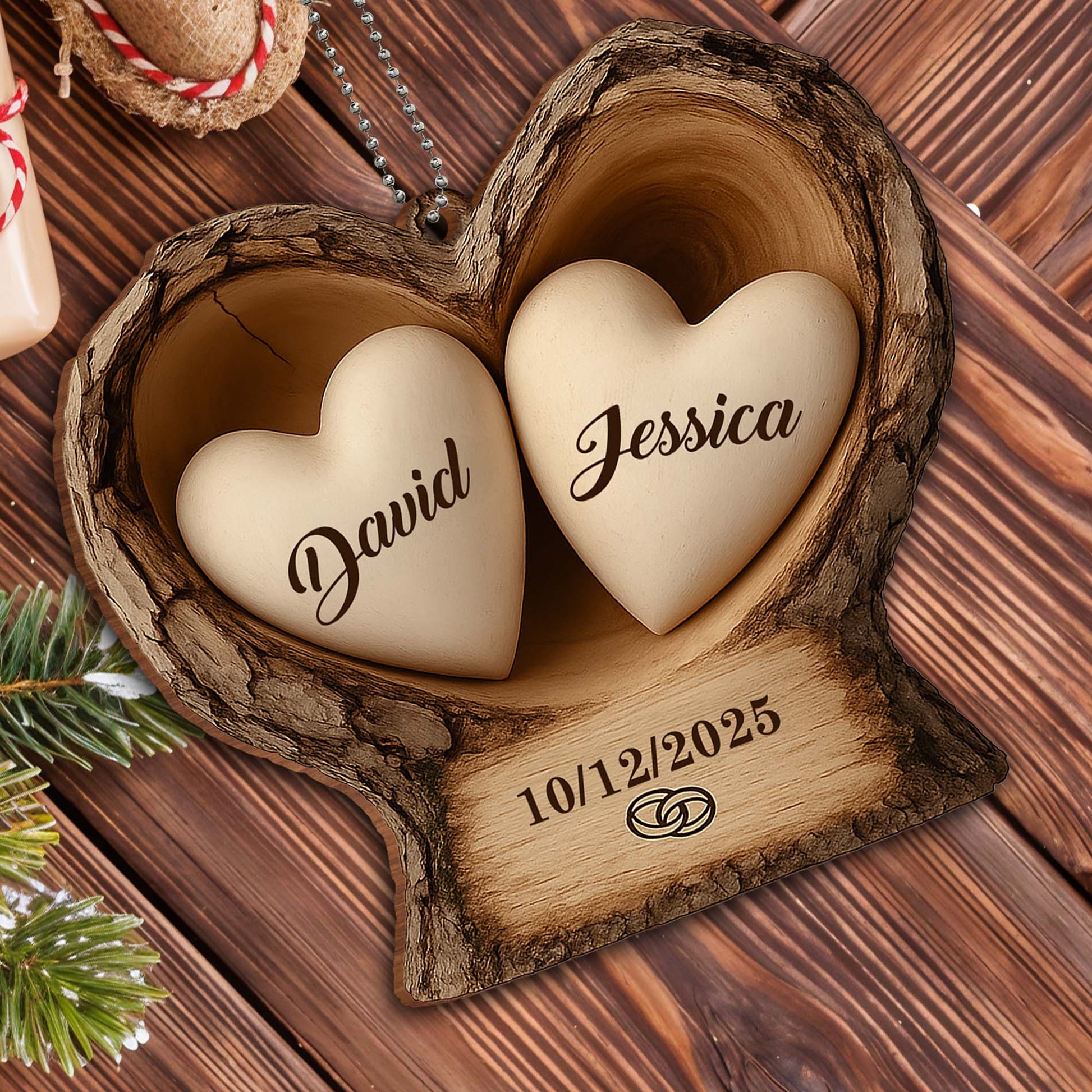 Capture Special Moments With Our Heart Wood Ornament