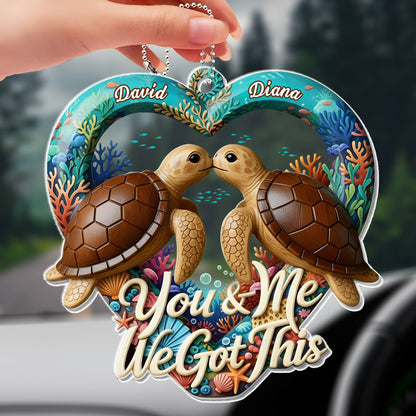 You & Me We Got This, Sea Turtles Love Heart Design