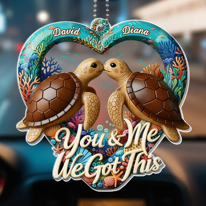 You & Me We Got This, Sea Turtles Love Heart Design
