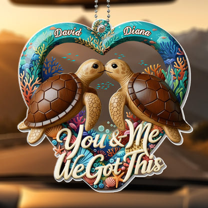 You & Me We Got This, Sea Turtles Love Heart Design