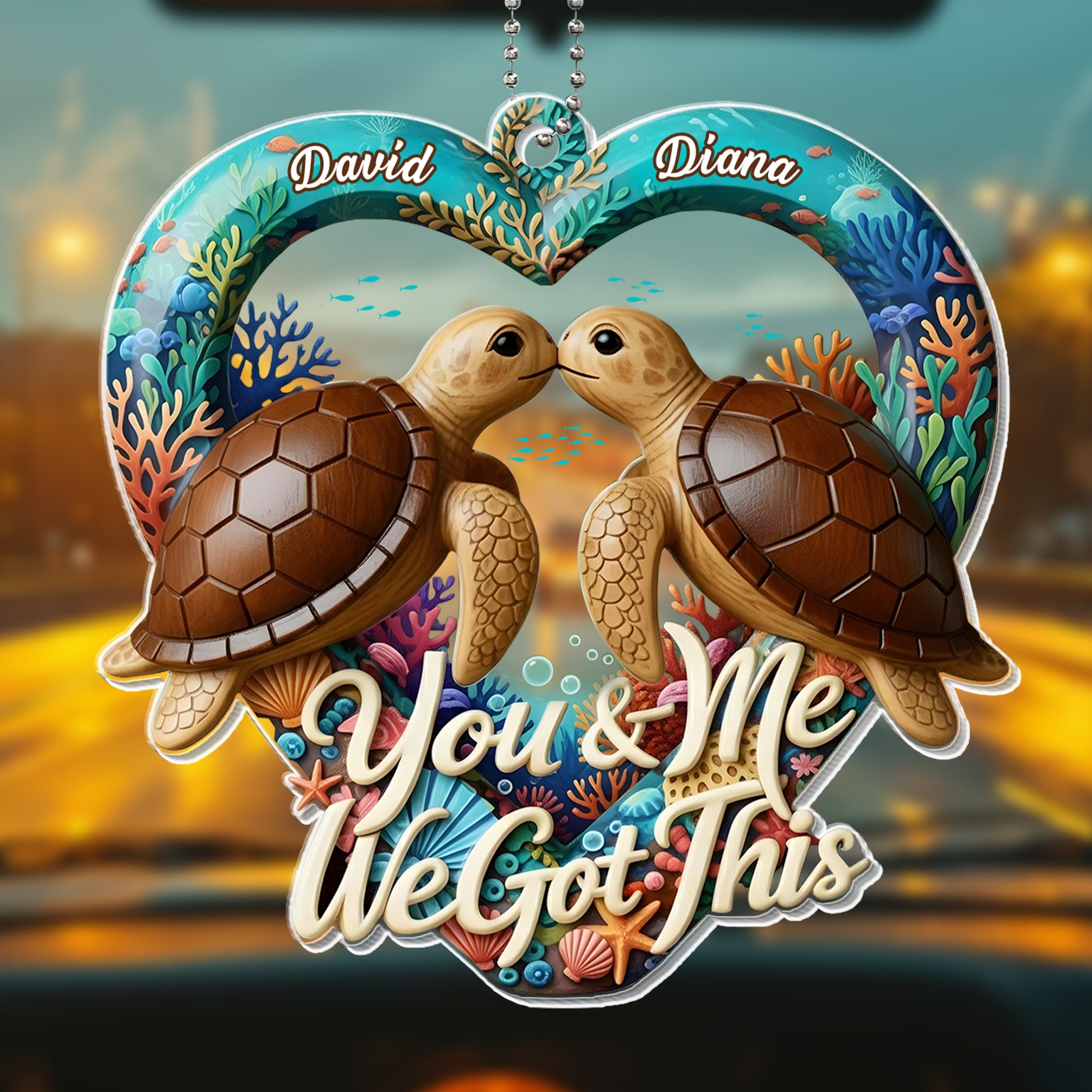 You & Me We Got This, Sea Turtles Love Heart Design