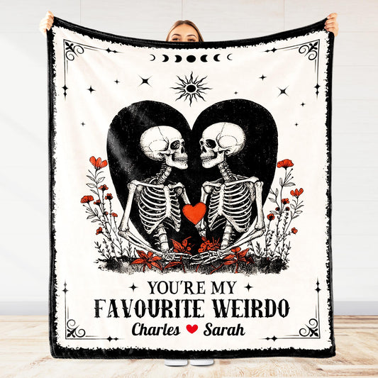 You're My Favourite Weirdo With Skeletons and Heart