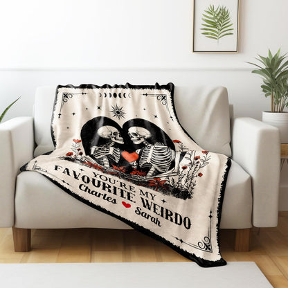 You're My Favourite Weirdo With Skeletons and Heart