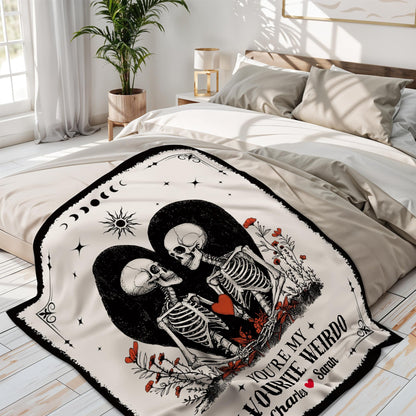 You're My Favourite Weirdo With Skeletons and Heart