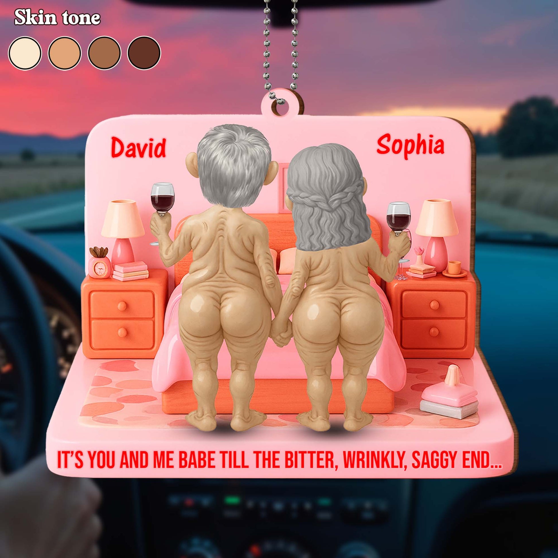 It's You And Me Babe Romantic Elderly Couple Design