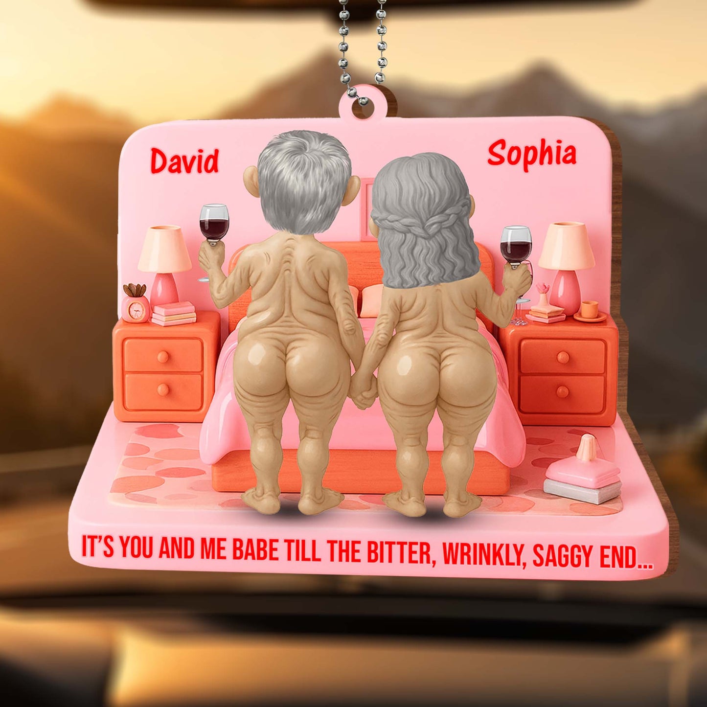 It's You And Me Babe Romantic Elderly Couple Design