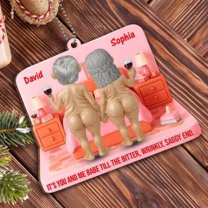 It's You And Me Babe Romantic Elderly Couple Design