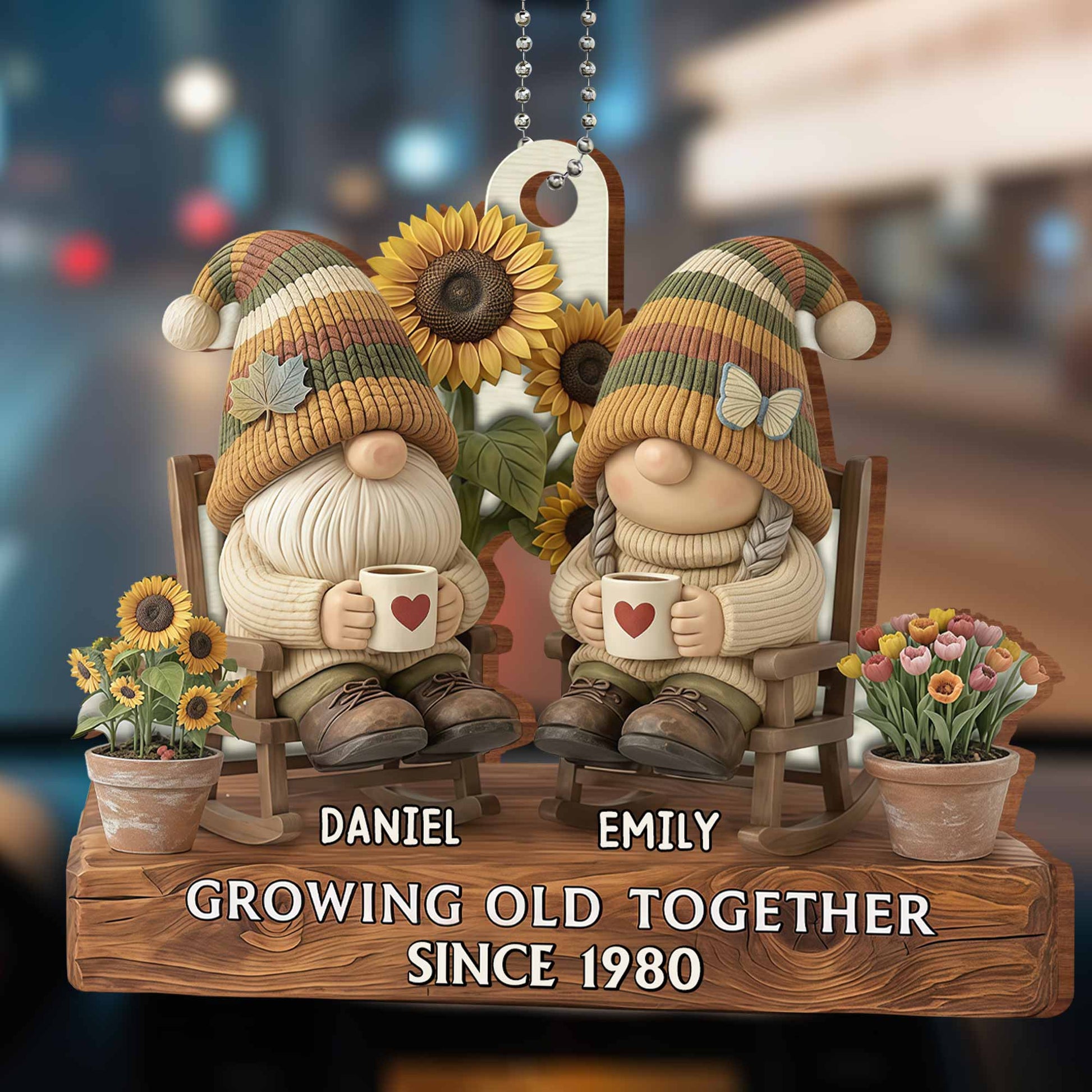 Growing Old Together, Gnomes And Sunflowers