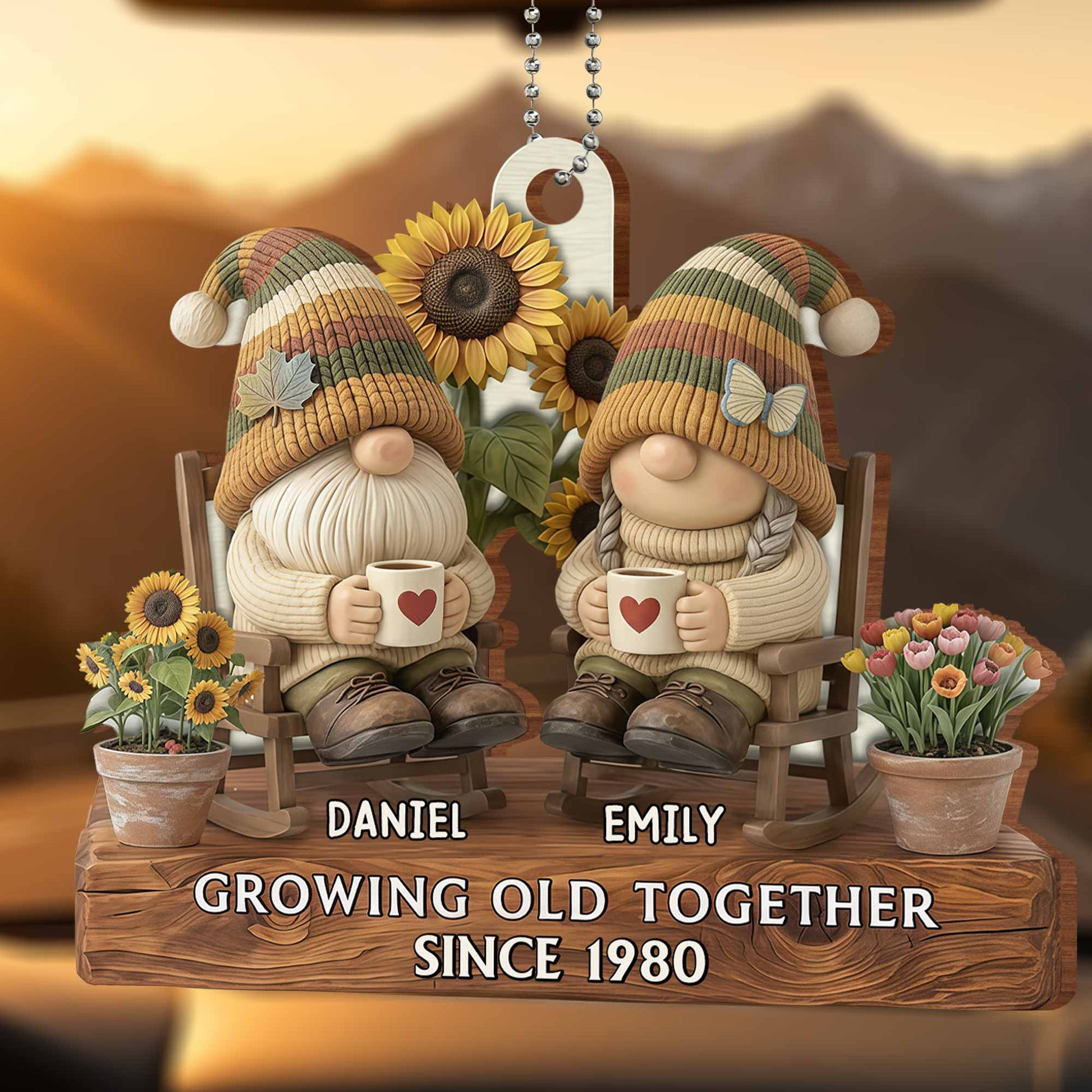 Growing Old Together, Gnomes And Sunflowers