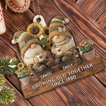 Growing Old Together, Gnomes And Sunflowers