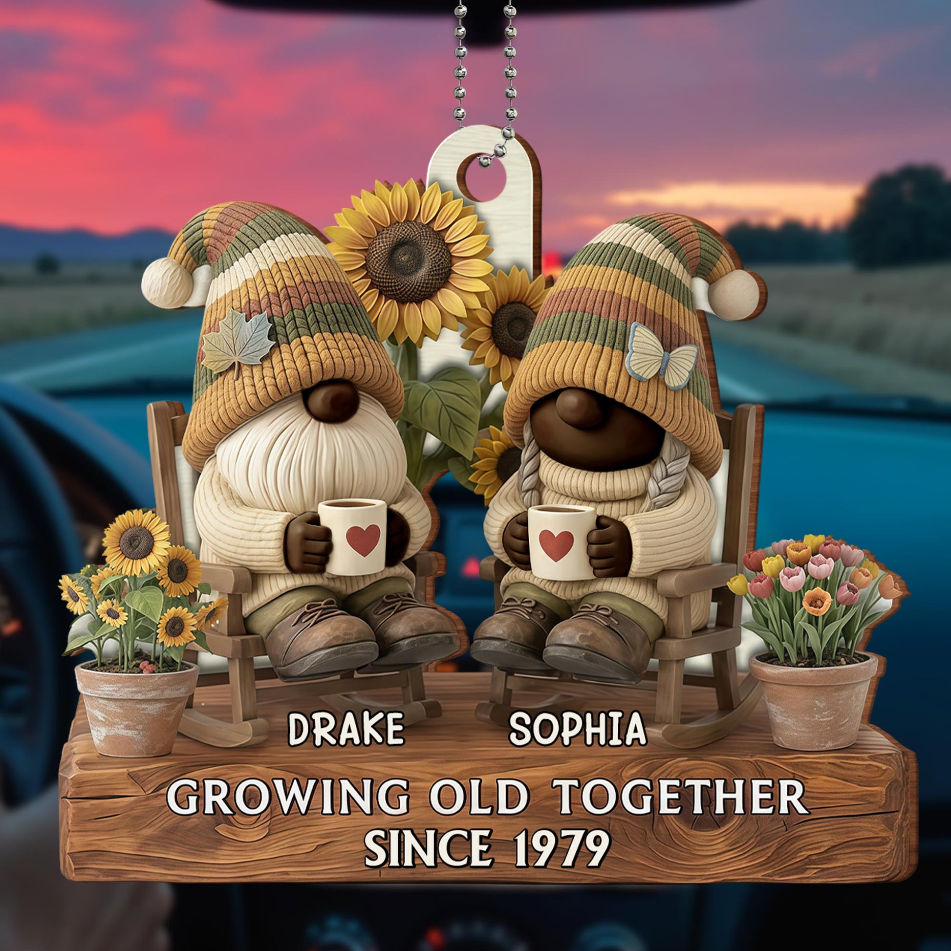 Growing Old Together, Gnomes And Sunflowers