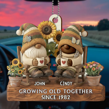 Growing Old Together, Gnomes And Sunflowers