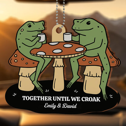 Together Until We Croak, Frogs At Mushroom Table