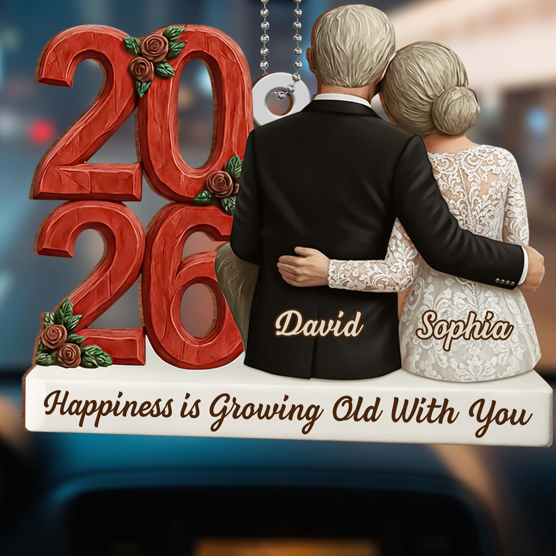 Happiness Is Growing Old With You, Elderly Couple