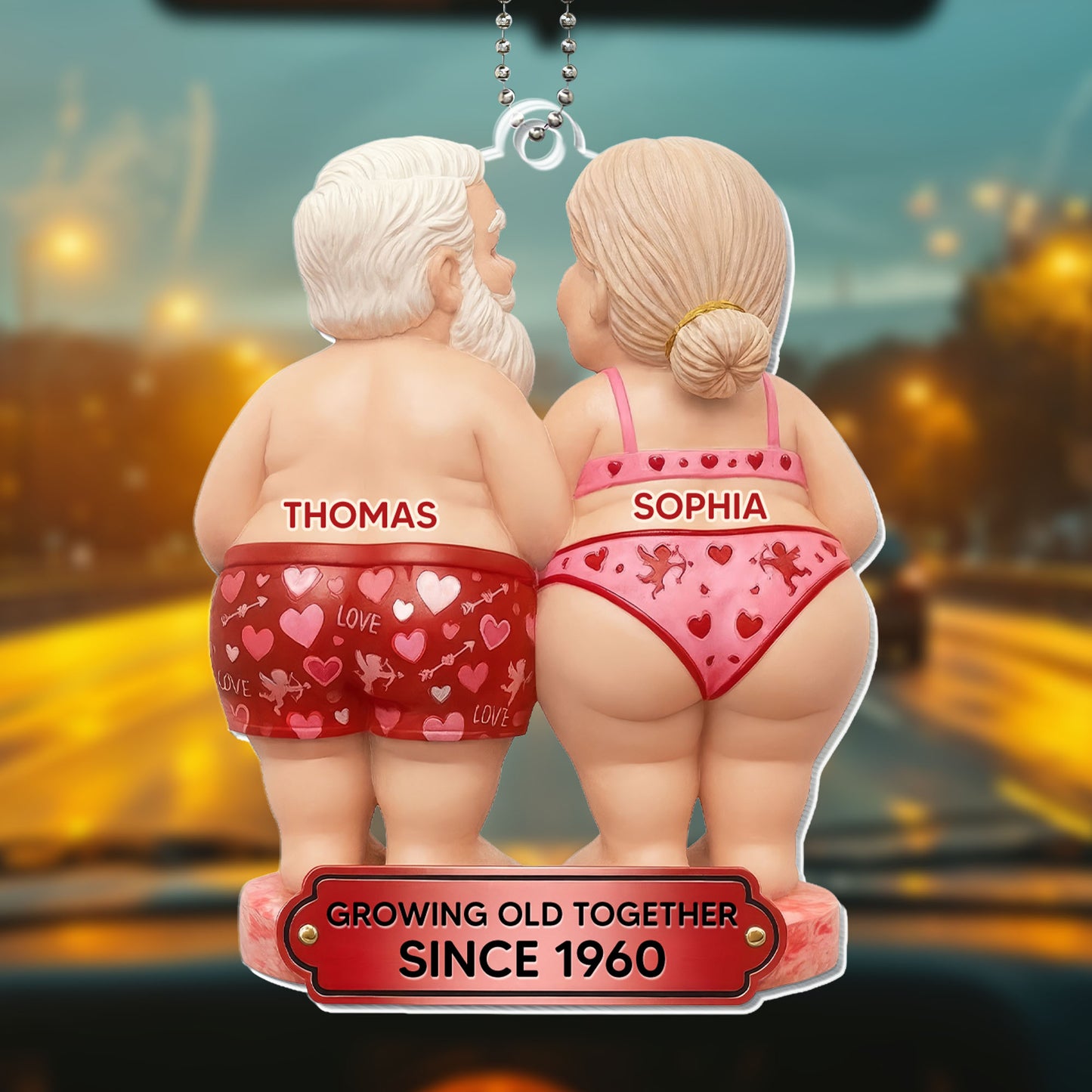 Growing Old Together, Elderly Couple Design