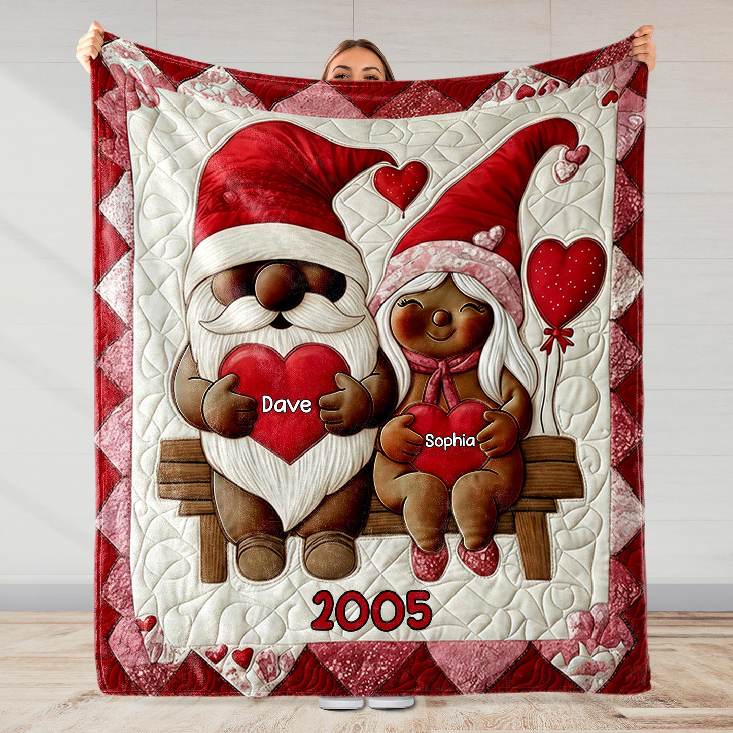 Seize The Season's Greetings With Santa And Hearts