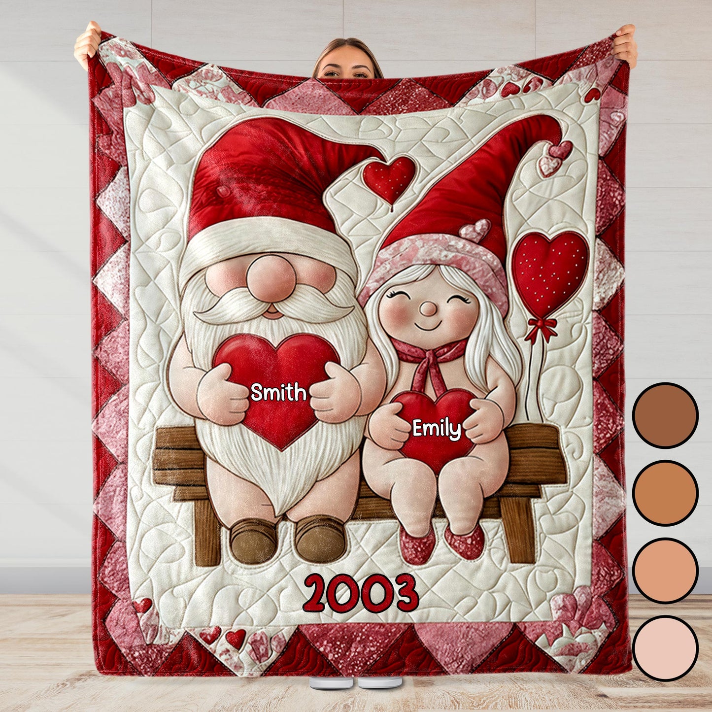 Seize The Season's Greetings With Santa And Hearts